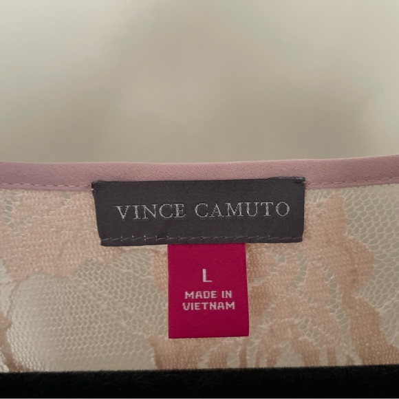 Vince Camuto hi-lo lacey sleeveless blouse size Large - Picture 3 of 7